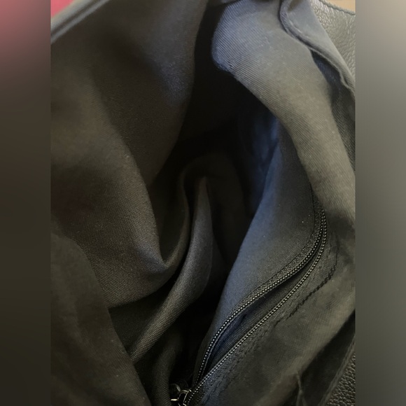 EUC Botkier Blk Faux Leather and Canvas Backpack great commuter bag Nylon straps - Picture 6 of 6